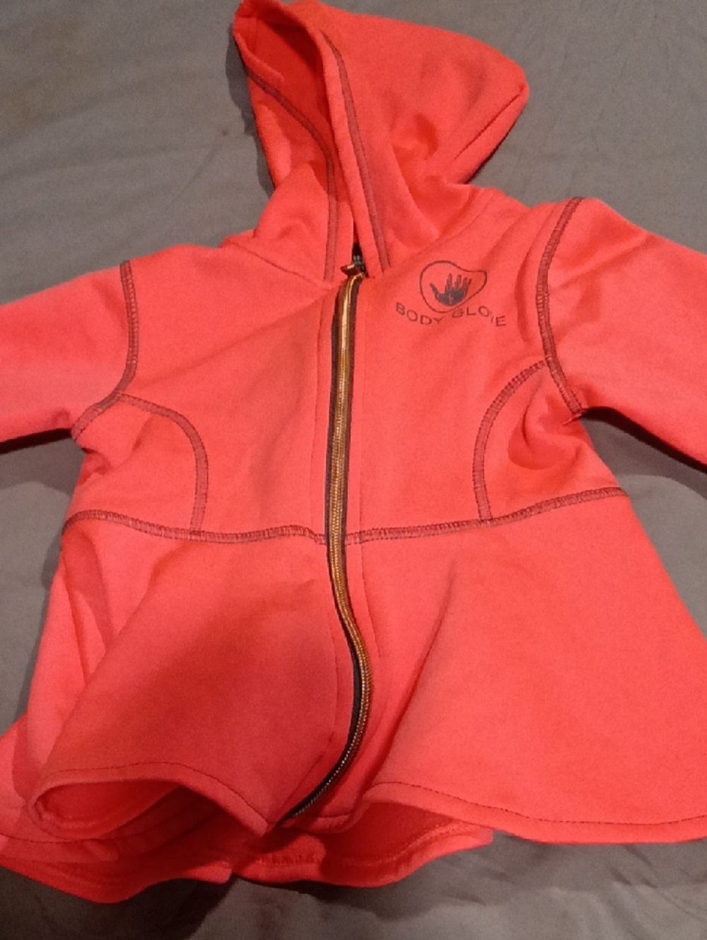 Body Glove Bright Coral Hooded Zip Jacket